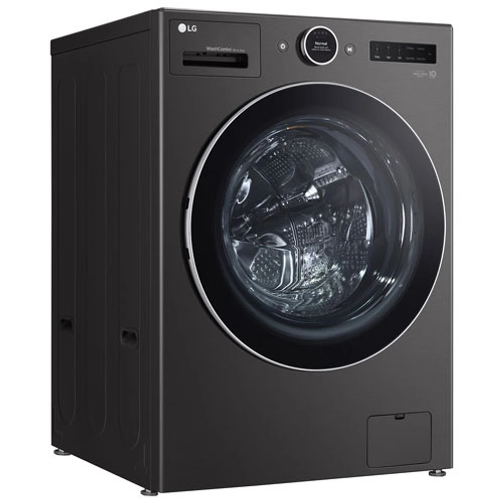 Laveuse/sécheuse électrique haute efficacité de 5,7 pi³ de LG (WM6998HBA) - Acier noir