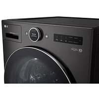 Laveuse/sécheuse électrique haute efficacité de 5,7 pi³ de LG (WM6998HBA) - Acier noir