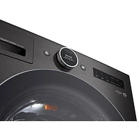 Laveuse/sécheuse électrique haute efficacité de 5,7 pi³ de LG (WM6998HBA) - Acier noir