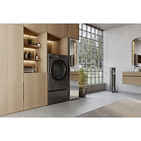 Laveuse/sécheuse électrique haute efficacité de 5,7 pi³ de LG (WM6998HBA) - Acier noir