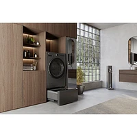 Laveuse/sécheuse électrique haute efficacité de 5,7 pi³ de LG (WM6998HBA) - Acier noir