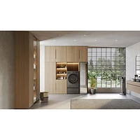 Laveuse/sécheuse électrique haute efficacité de 5,7 pi³ de LG (WM6998HBA) - Acier noir