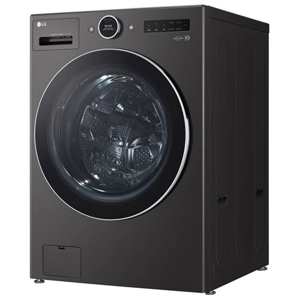 Laveuse/sécheuse électrique haute efficacité de 5,7 pi³ de LG (WM6998HBA) - Acier noir