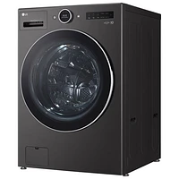 Laveuse/sécheuse électrique haute efficacité de 5,7 pi³ de LG (WM6998HBA) - Acier noir