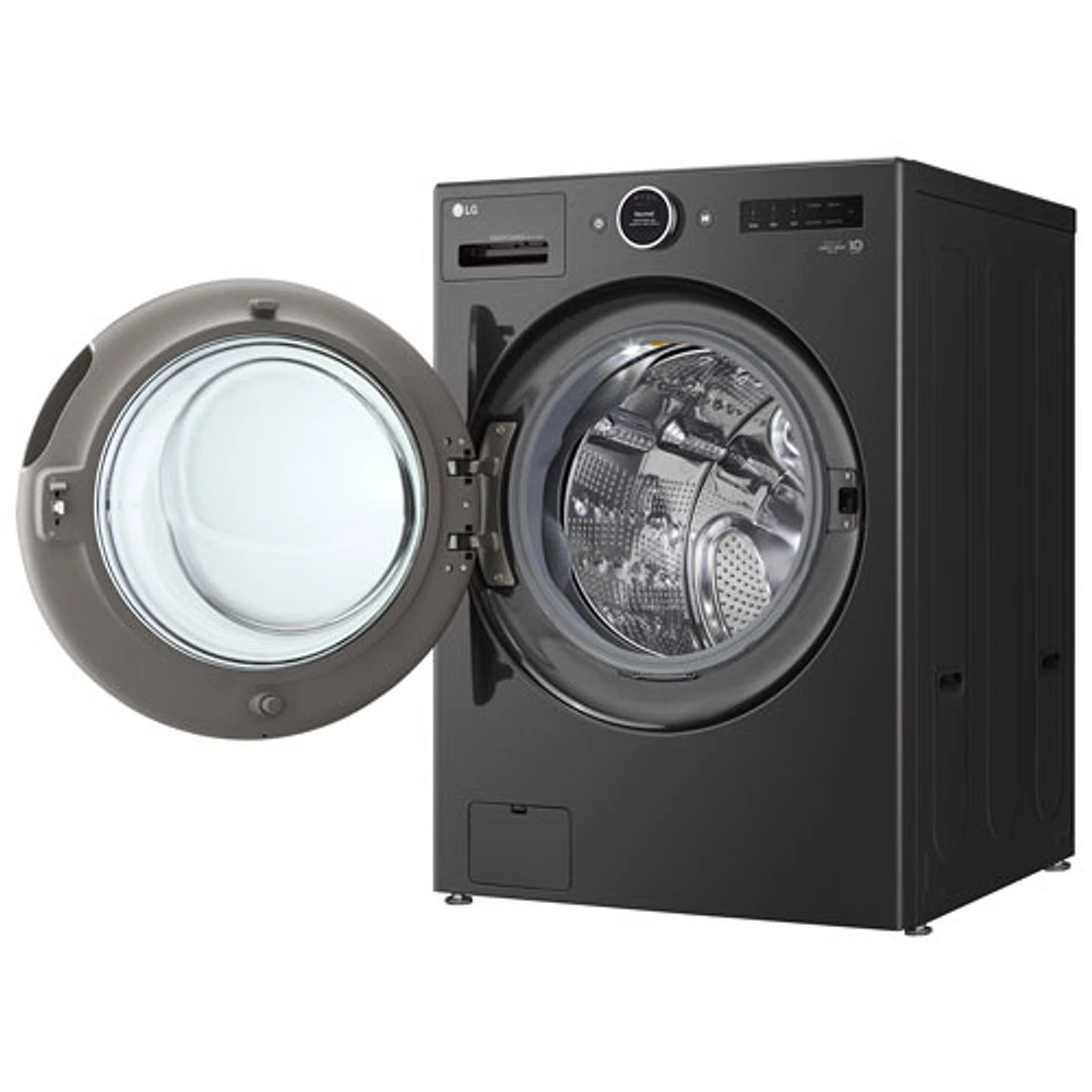 Laveuse/sécheuse électrique haute efficacité de 5,7 pi³ de LG (WM6998HBA) - Acier noir