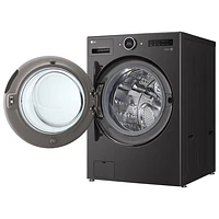 Laveuse/sécheuse électrique haute efficacité de 5,7 pi³ de LG (WM6998HBA) - Acier noir
