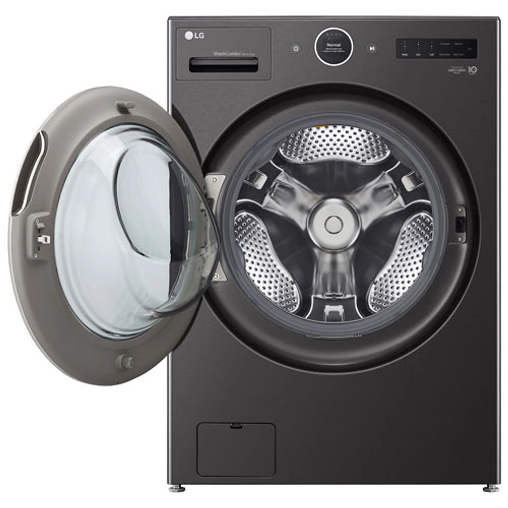 Laveuse/sécheuse électrique haute efficacité de 5,7 pi³ de LG (WM6998HBA) - Acier noir