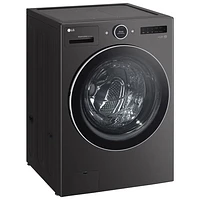 Laveuse/sécheuse électrique haute efficacité de 5,7 pi³ de LG (WM6998HBA) - Acier noir