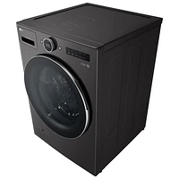 Laveuse/sécheuse électrique haute efficacité de 5,7 pi³ de LG (WM6998HBA) - Acier noir