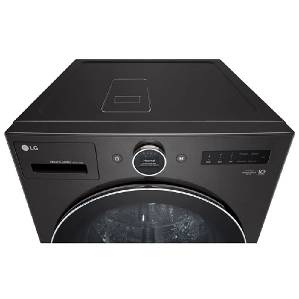 Laveuse/sécheuse électrique haute efficacité de 5,7 pi³ de LG (WM6998HBA) - Acier noir