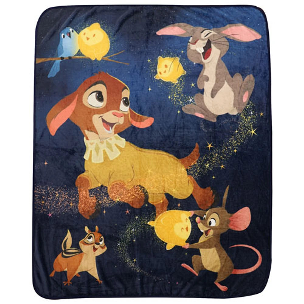 Disney Wish Polyester Plush Throw Blanket - Blue