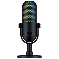 Microphone à condensateur USB Seiren V3 Chroma RGB de Razer - Noir