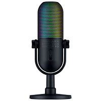 Microphone à condensateur USB Seiren V3 Chroma RGB de Razer - Noir