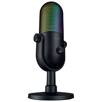 Microphone à condensateur USB Seiren V3 Chroma RGB de Razer - Noir