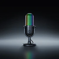 Microphone à condensateur USB Seiren V3 Chroma RGB de Razer - Noir