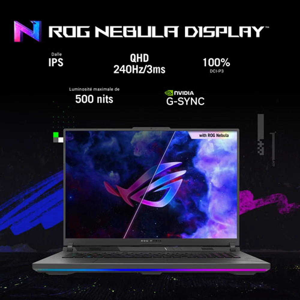 ASUS ROG Strix G18 (2024) 18" WQXGA 240Hz Gaming Laptop (Intel Core i9-14900HX/1TB SSD/32GB RAM/RTX 4070)