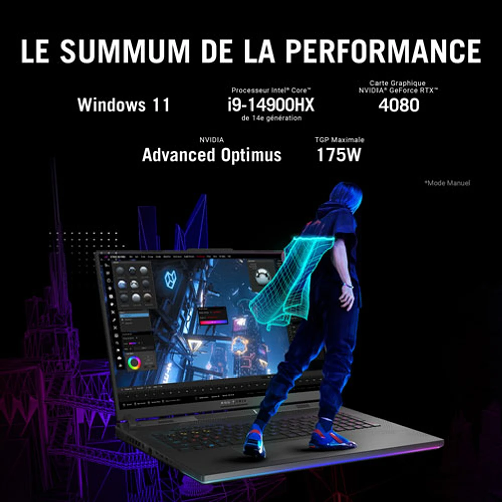 ASUS ROG Strix SCAR (2024) 18" WQXGA 240Hz Mini-LED Gaming Laptop (Intel Core i9-14900HX/1TB SSD/32GB RAM/RTX 4080)