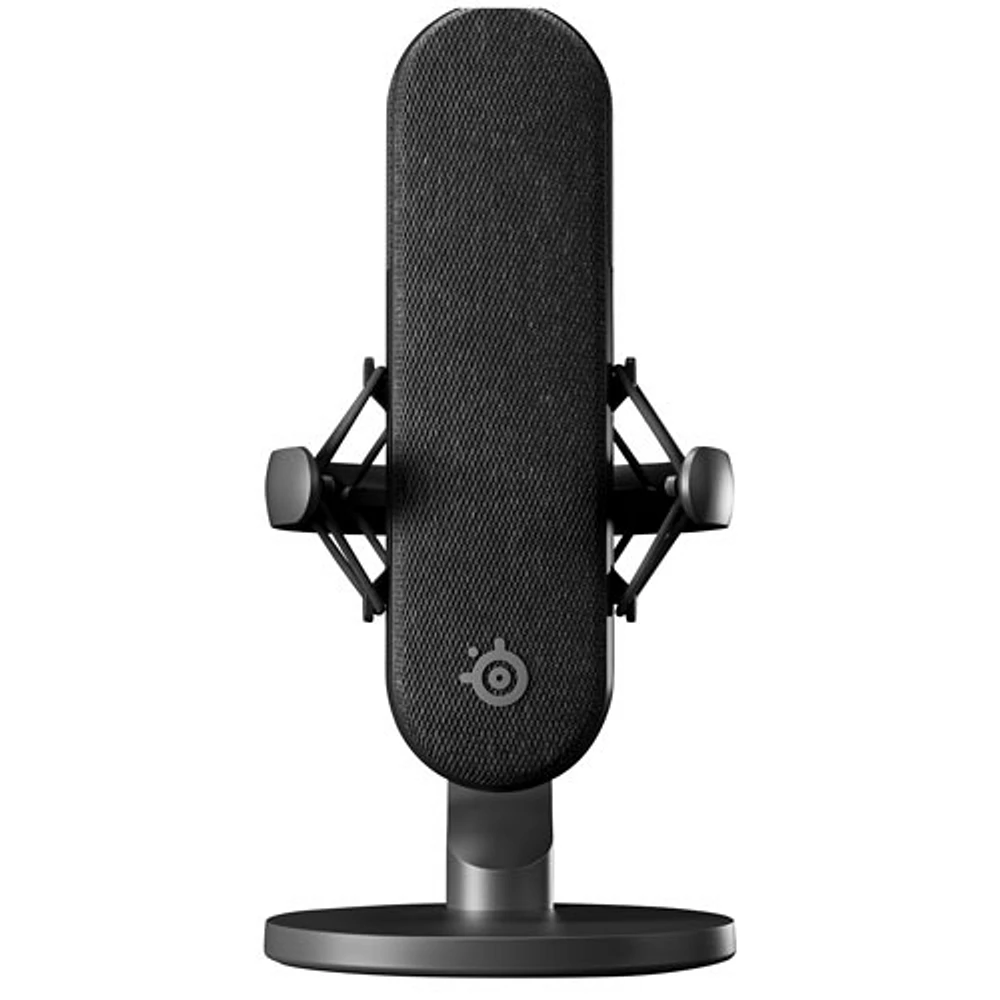 Microphone de jeu USB à condensateur Alias Pro de SteelSeries avec contrôleur Stream Mixer XLR - Noir