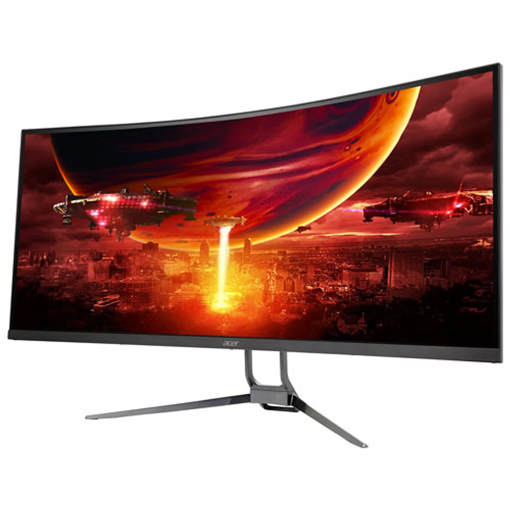 Moniteur de jeu FreeSync DEL incurvé VA QHD 100 Hz de 34 po Nitro d'Acer avec temps de réponse de 1 ms gris à gris (EDA343CUR HBMIIPPX) - Noir