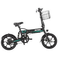 Vélo de ville électrique repliable B01 de Gotrax (moteur 350 W/vitesse maximale 25 km/h) - Noir