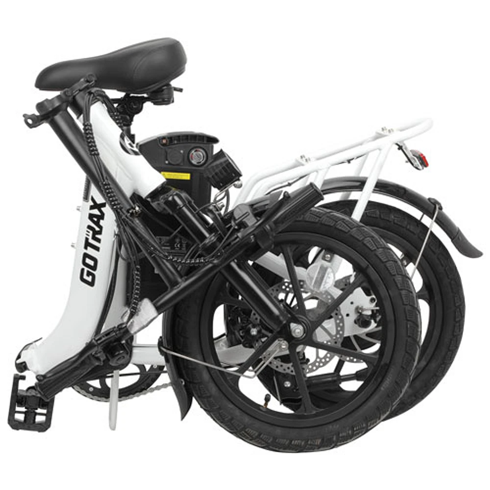 Gotrax OTTO Foldable Electric City Bike (350W Motor / 40km Range / 25km/h Top Speed) - White