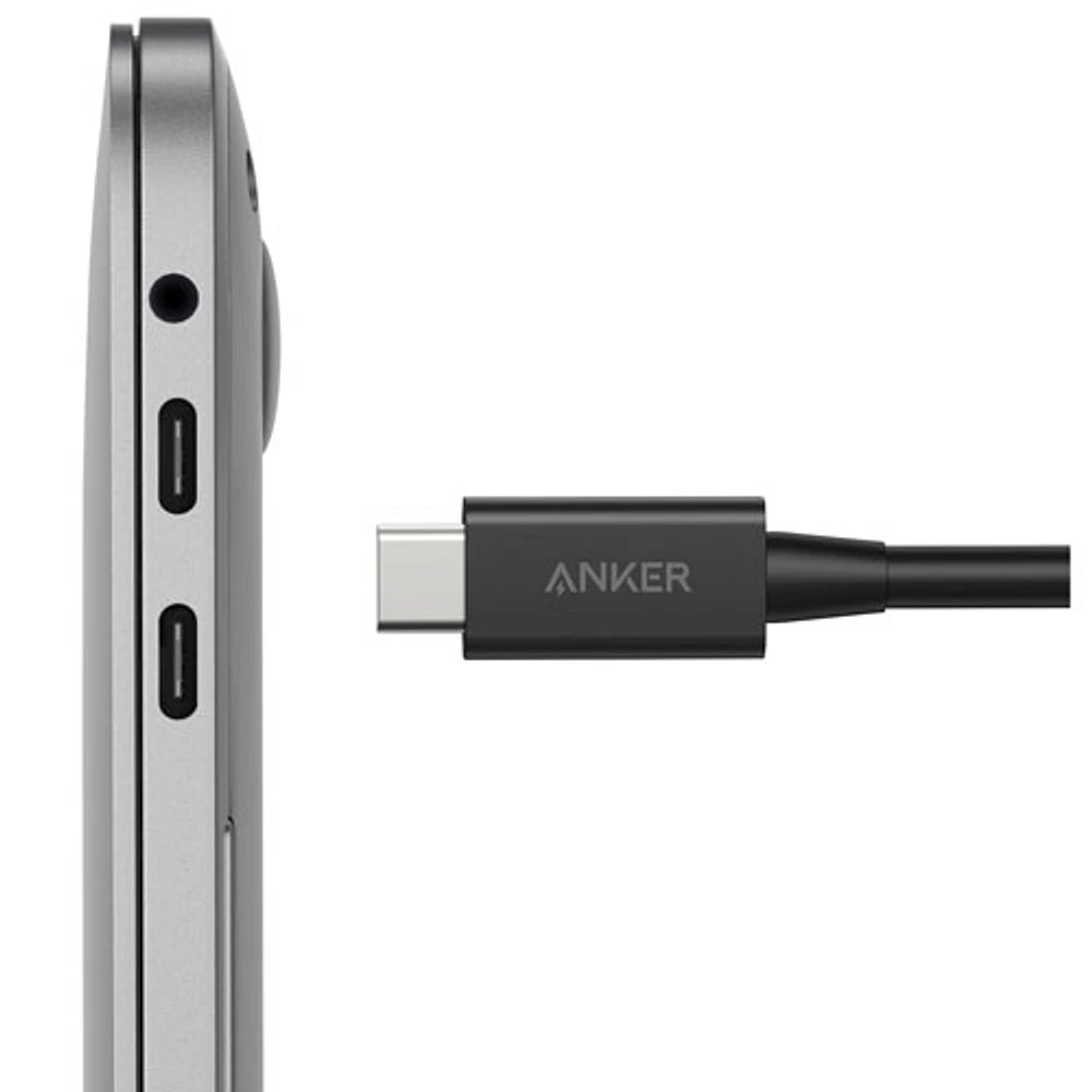 Anker ThunderBolt 4.0 0.7m (2.3 ft.) USB-C to USB-C Cable (A8859H11-5) - Grey