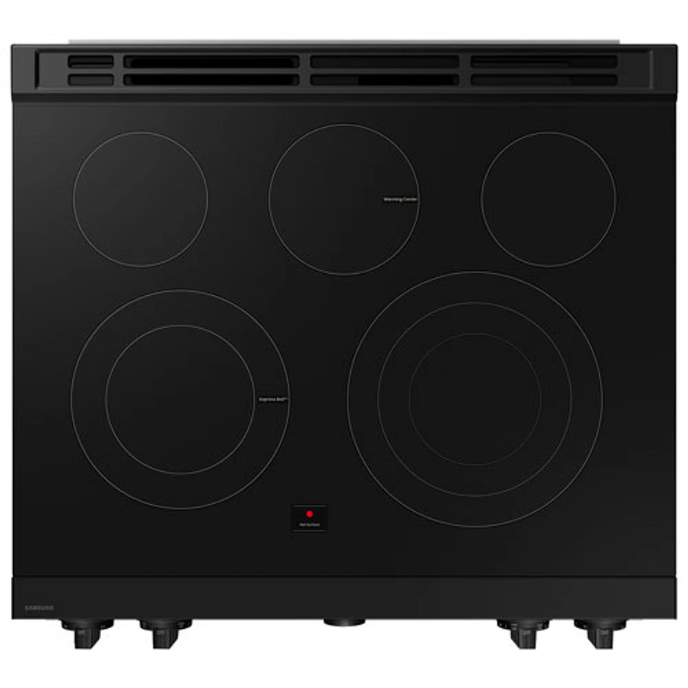 Cuisinière électrique encastrable à 5 éléments avec convection véritable 6,3 pi³ 30 po BESPOKE de Samsung (NSE6DB850012AC) - Blanc