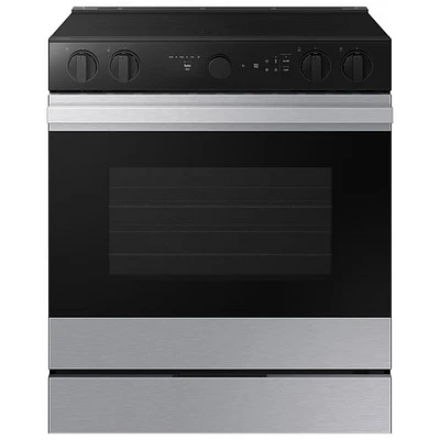 Samsung 30" 6.3 Cu. Ft. True Convection 5-Element Slide-In Electric Range (NSE6DG8700SRAC) - Stainless Steel