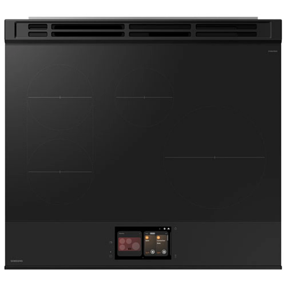 Cuisinière à induction encastrable avec convection véritable 6,3 pi³ 30 po de Samsung (NSI6DB990012AC) - Verre blanc