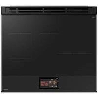 Samsung 30" 6.3 Cu. Ft. True Convection Slide-In Induction Range (NSI6DB990012AC) - White Glass