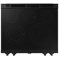 Samsung BESPOKE 30" 6.3 Cu. Ft. True Convection 5-Element Slide-In Electric Range (NSE6DG8500MTAC) - Matte