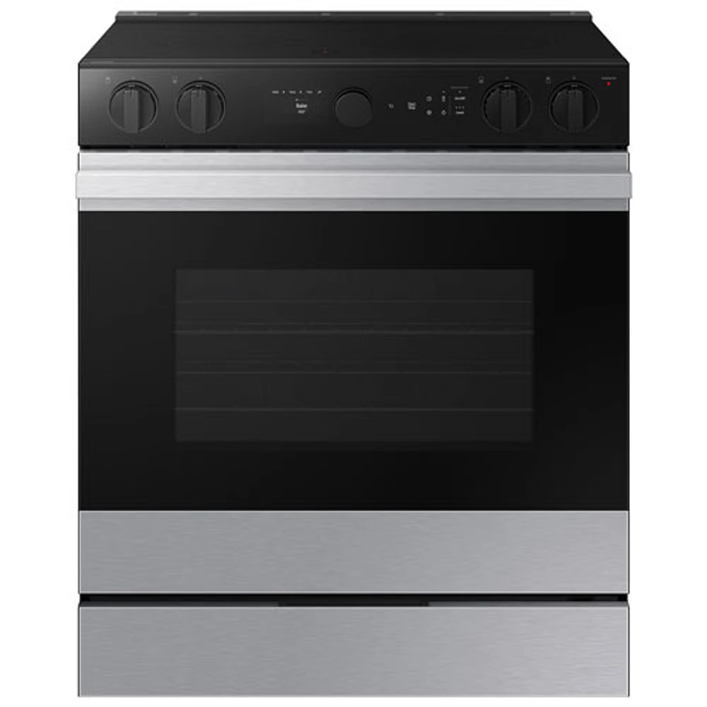 Samsung BESPOKE 30" 6.3 Cu. Ft. True Convection 5-Element Slide-In Electric Range (NSE6DG8500SRAC) - SS