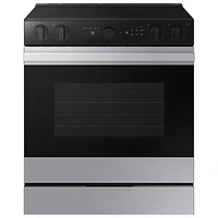 Samsung BESPOKE 30" 6.3 Cu. Ft. True Convection 5-Element Slide-In Electric Range (NSE6DG8500SRAC) - SS