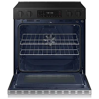 Samsung 30" 6.3 Cu. Ft. Fan Convection 5-Element Slide-In Electric Range (NSE6DG8300SRAC) - Stainless Steel