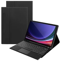 Étui-clavier de SaharaCase pour Galaxy Tab S10+/S9+/S9FE+ (Plus) - Noir