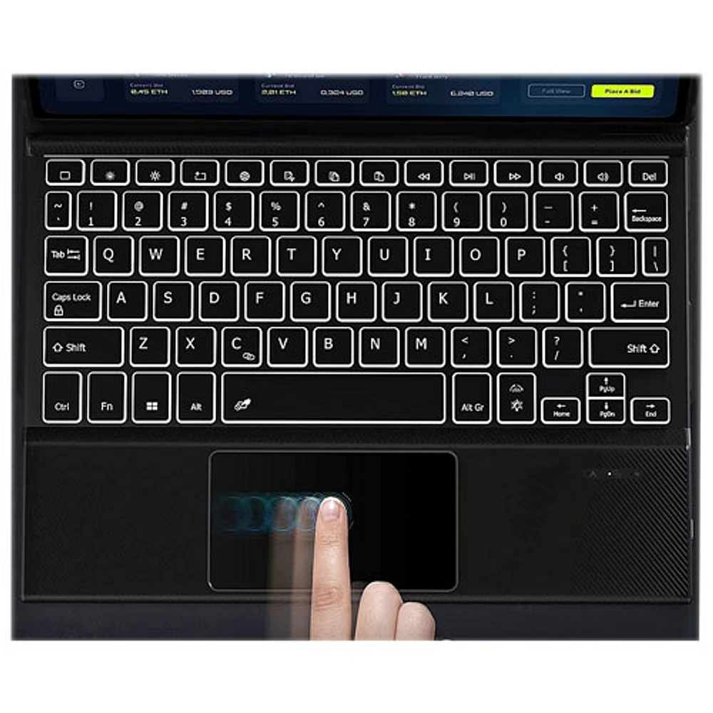 Étui-clavier de SaharaCase pour Galaxy Tab S10+/S9+/S9FE+ (Plus) - Noir