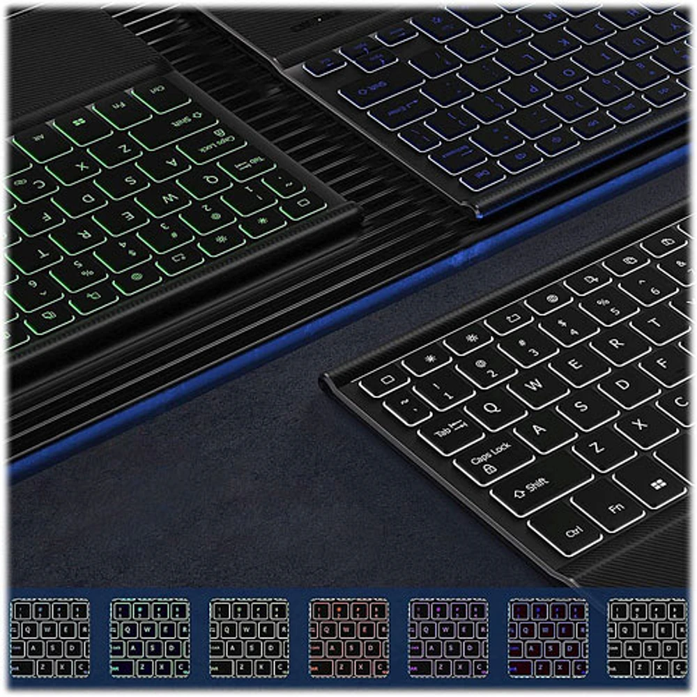 Étui-clavier de SaharaCase pour Galaxy Tab S10+/S9+/S9FE+ (Plus) - Noir