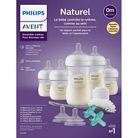 Ensemble de biberons de 9 oz et 4 oz Natural Response Avent de Philips - Paquet de 5