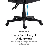 Fauteuil de jeu ergonomique à dossier haut en similicuir Tachi de Naz