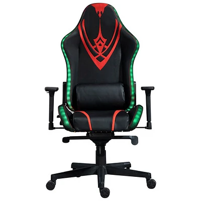 Naz Excalibur Ergonomic High-Back Faux Leather Gaming Chair - Black