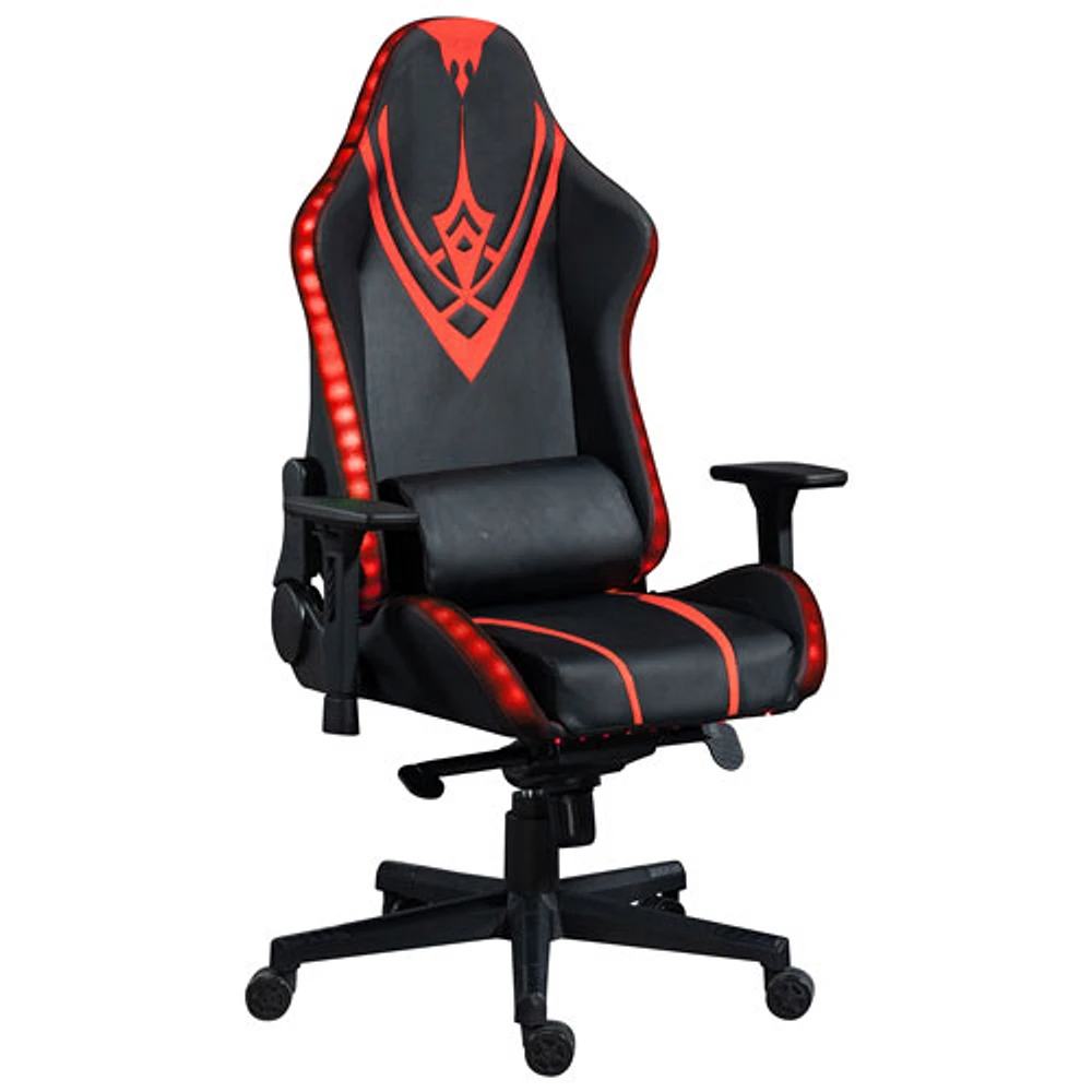 Naz Excalibur Ergonomic High-Back Faux Leather Gaming Chair - Black