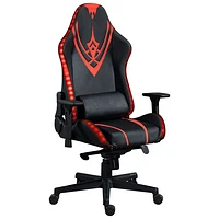 Naz Excalibur Ergonomic High-Back Faux Leather Gaming Chair - Black