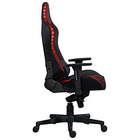 Naz Excalibur Ergonomic High-Back Faux Leather Gaming Chair - Black