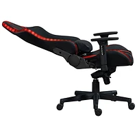 Naz Excalibur Ergonomic High-Back Faux Leather Gaming Chair - Black