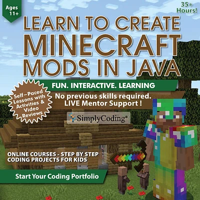 Learn to Create Minecraft Mods in Java de SimplyCoding - 11 ans et plus - Téléchargement numérique