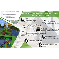 SimplyCoding Learn to Create Minecraft Mods in Java - Ages 11+ - Digital Download