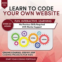 SimplyCoding Learn to Code Your Own Website - Ages 11+ - Digital Download