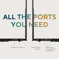 ASUS Zenbook DUO 14" OLED Touchscreen Laptop - Grey (Intel Core Ultra 7 EVO/1TB SSD/16GB RAM) - En