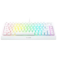 Clavier de jeu ergonomique à 75 % BlackWidow V4 de Razer - Blanc