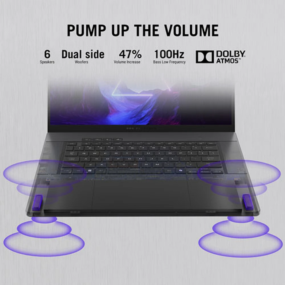 Portable de jeu ROG Zephyrus G16 Ã  Ã©cran DELO Nebula de 16 po d'ASUS